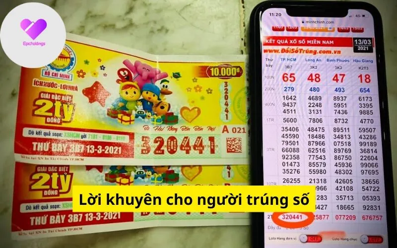 Lời khuyên cho người trúng số