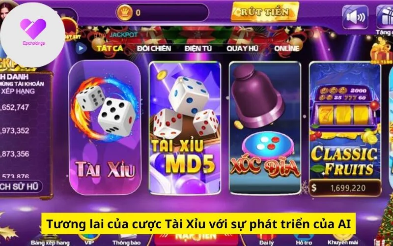 Tương lai của cược Tài Xỉu với sự phát triển của AI