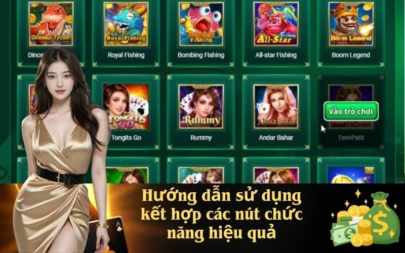 Các Nút Chức Năng Game Nổ Hũ Dom88
